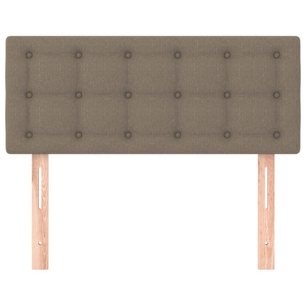sengegavl 90x5x78/88 cm stof gråbrun