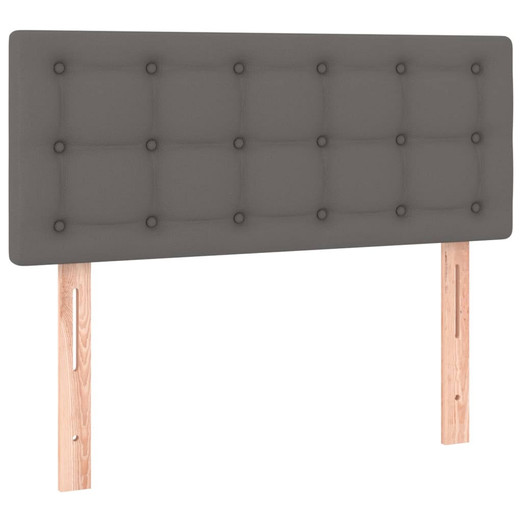 sengegavl 90x5x78/88 cm kunstlæder grå