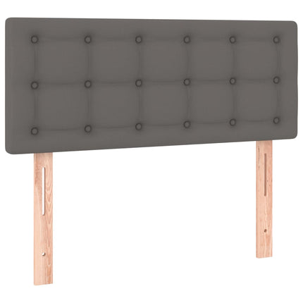 sengegavl 100x5x78/88 cm kunstlæder grå