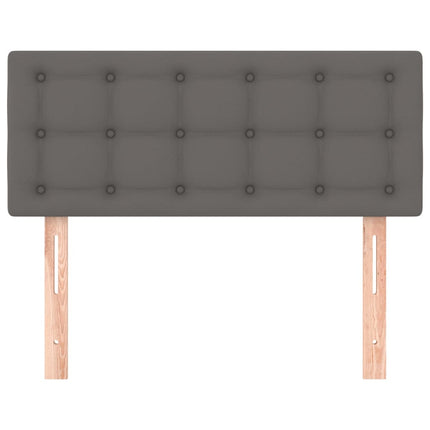 sengegavl 100x5x78/88 cm kunstlæder grå
