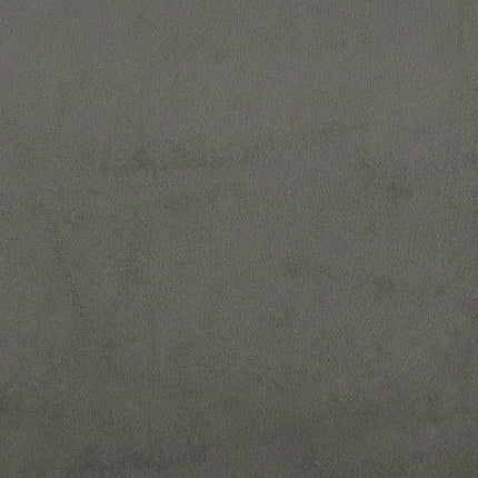 sengegavl 100x5x78/88 cm fløjl mørkegrå