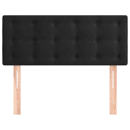 sengegavl 100x5x78/88 cm fløjl sort