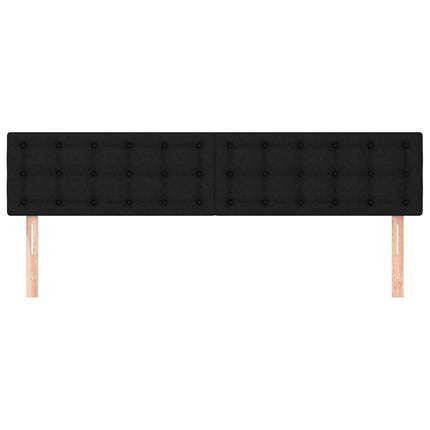 sengegavle 160x5x78/88 cm stof sort