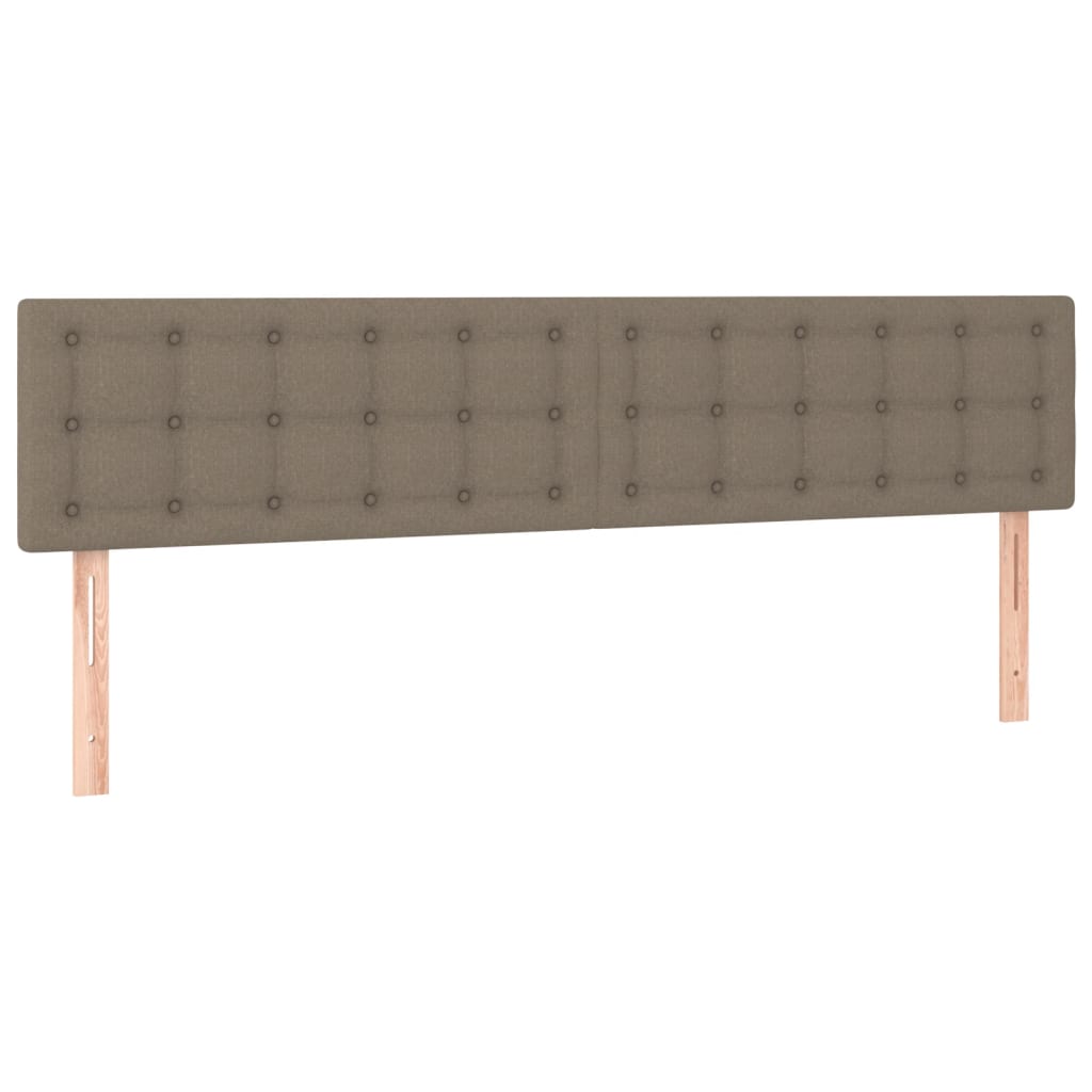 sengegavle 180x5x78/88 cm stof gråbrun