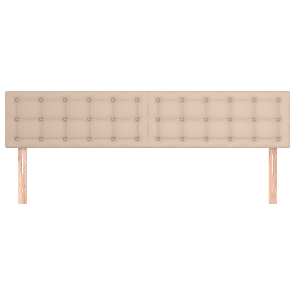 sengegavle 180x5x78/88 cm kunstlæder cappuccinofarvet