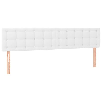 sengegavle 200x5x78/88 cm kunstlæder hvid