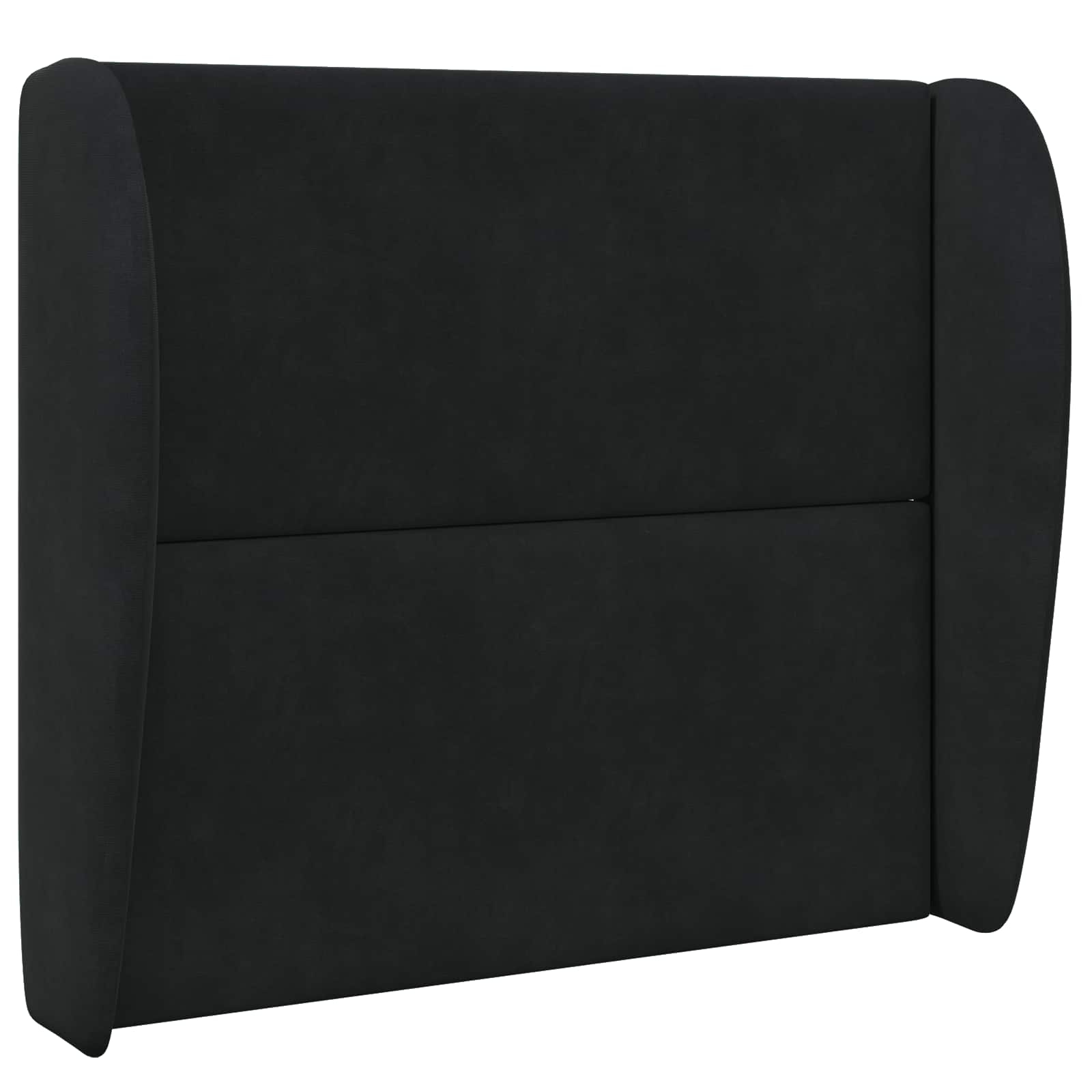 Hovedgærdeøre Sort 80 x 23 x 6 cm Fløjl