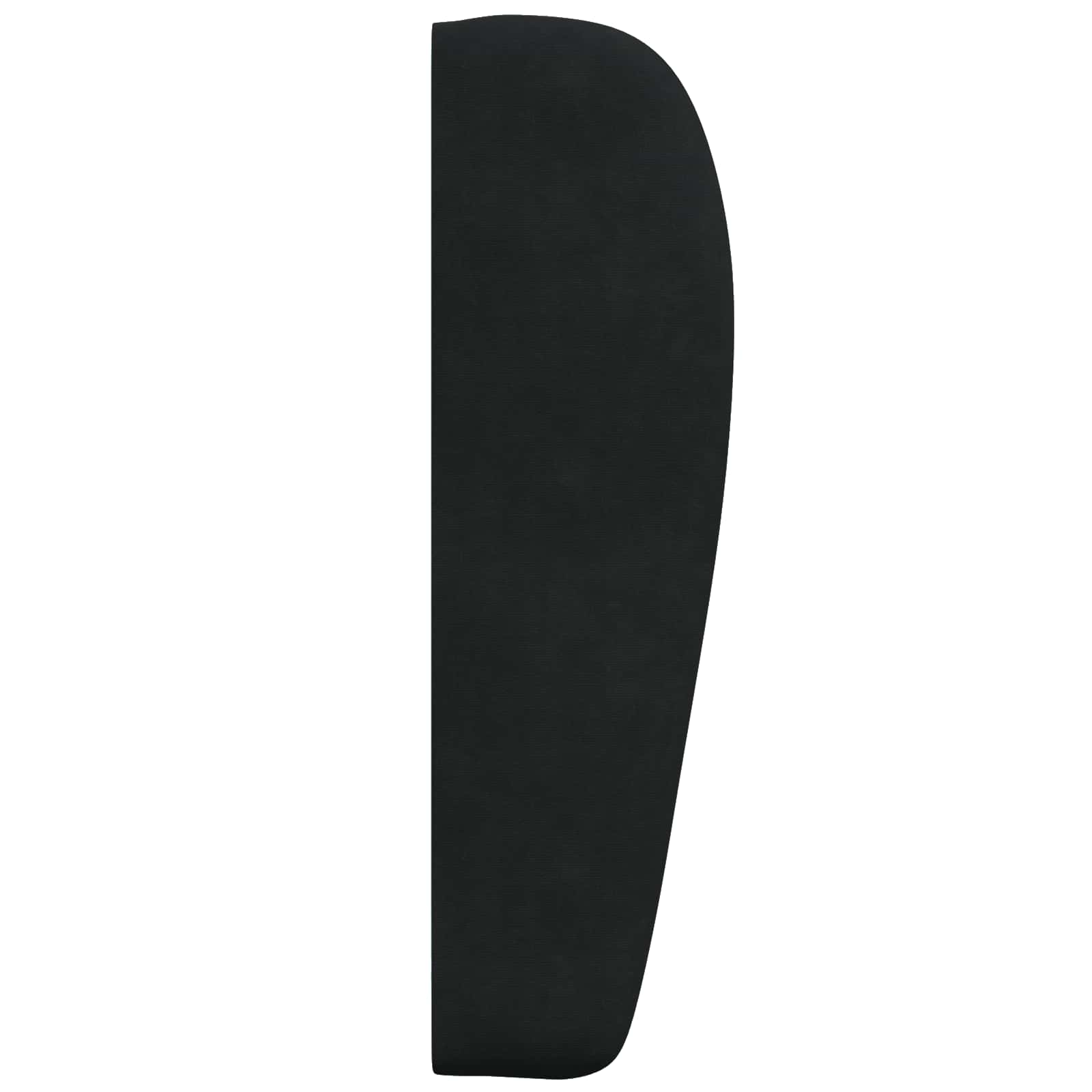 Hovedgærdeøre Sort 80 x 23 x 6 cm Fløjl