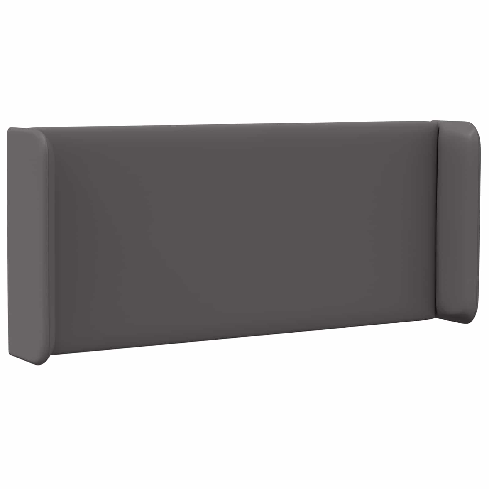 Hovedgærdeøre 2 pcs Grå 40 x 16 x 5 cm Plywood og Faux Læder