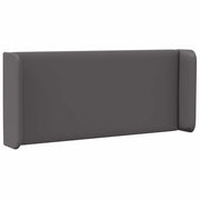 Hovedgærdeøre 2 pcs Grå 40 x 16 x 5 cm Plywood og Faux Læder