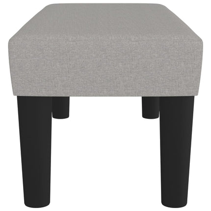 bænk 70x30x30 cm stof lysegrå