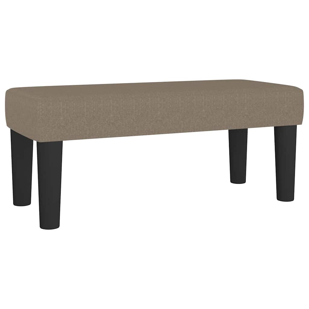 bænk 70x30x30 cm stof gråbrun billede