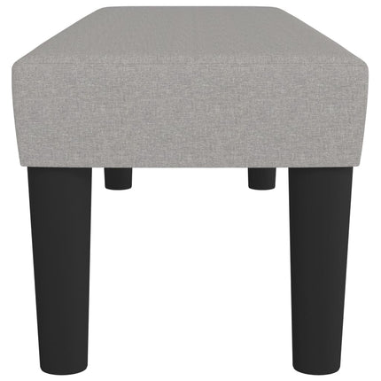 bænk 100x30x30 cm stof lysegrå