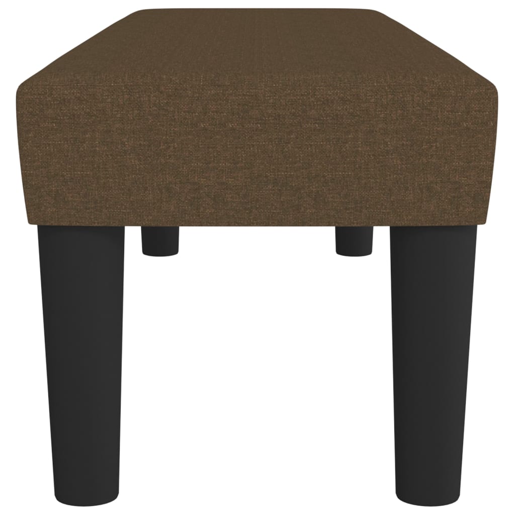 bænk 100x30x30 cm stof mørkebrun