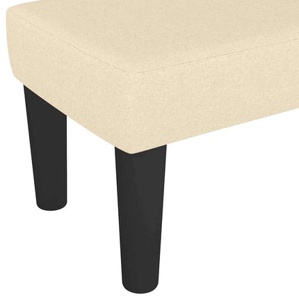 | bænk | Creme 100 x 30 x 30 cm Stof