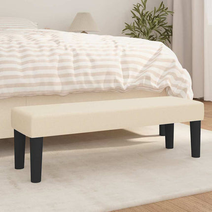 | bænk | Creme 100 x 30 x 30 cm Stof