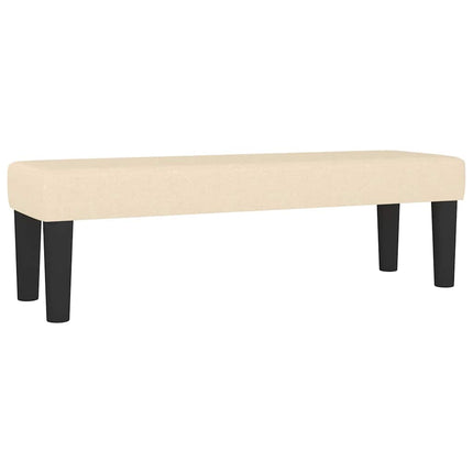 | bænk | Creme 100 x 30 x 30 cm Stof