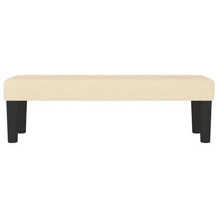 | bænk | Creme 100 x 30 x 30 cm Stof