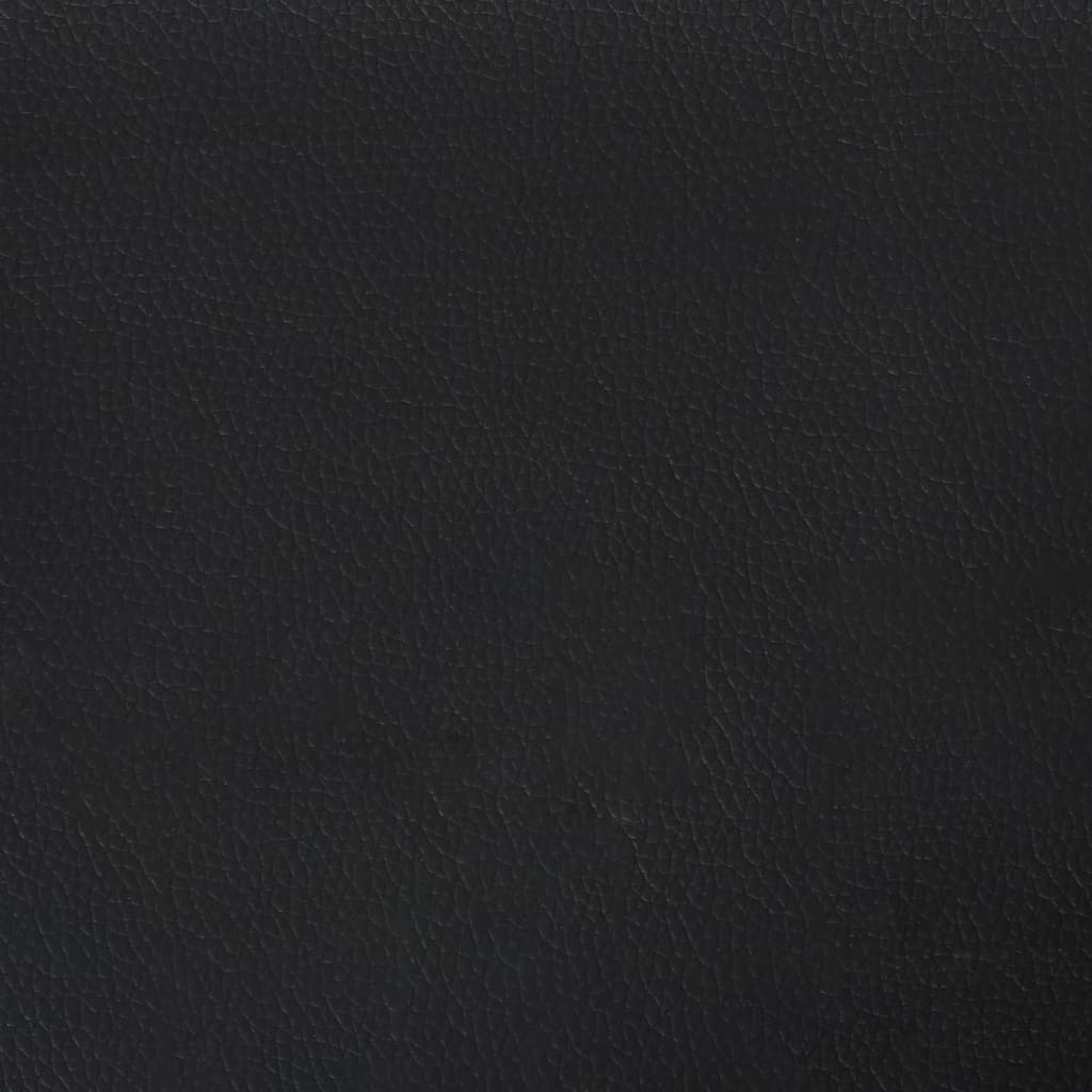 bænk 100x30x30 cm kunstlæder sort