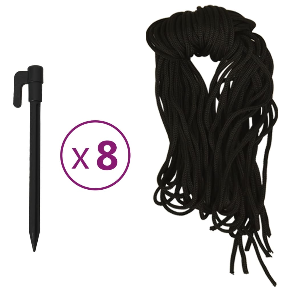 oppustelig julemand med LED-lys 370 cm