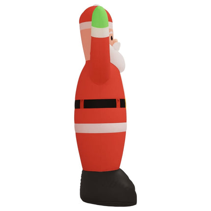 oppustelig julemand med LED-lys 820 cm