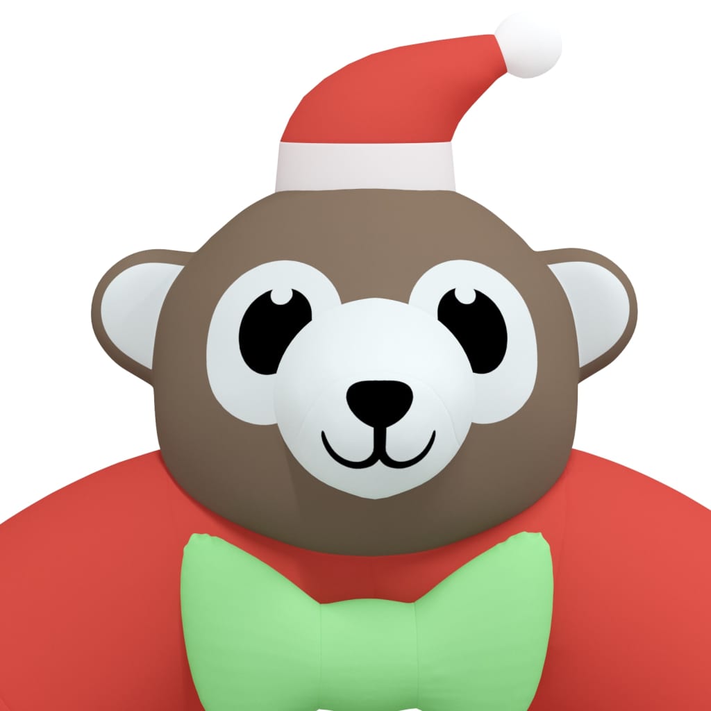 oppustelig juleport med LED'er 380 cm