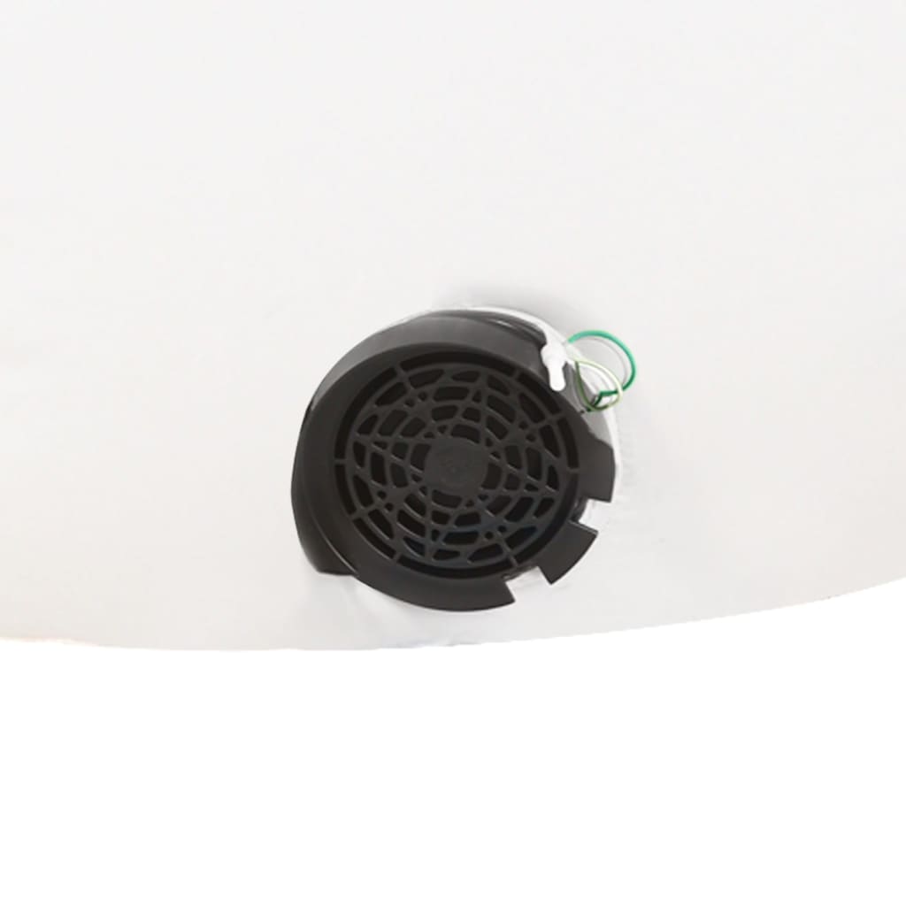 oppustelig juleport med LED'er 380 cm