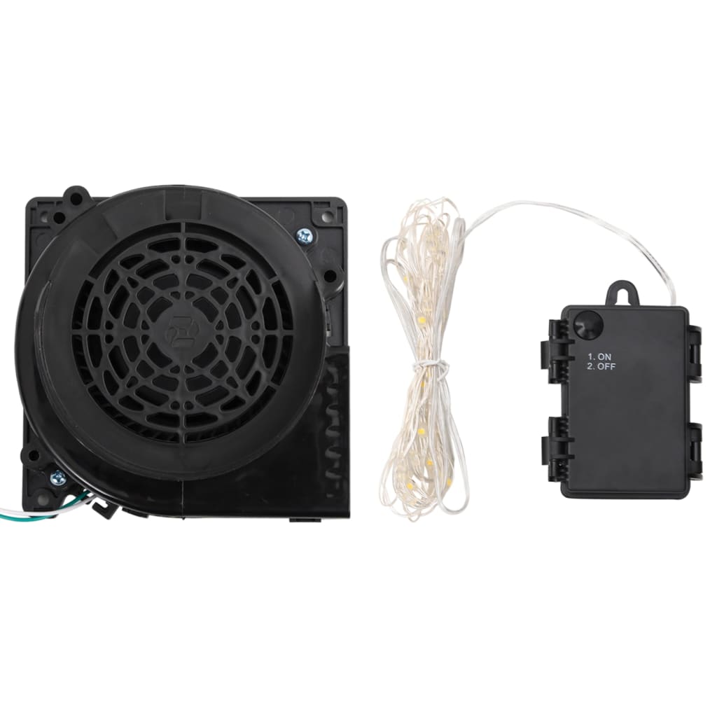 oppustelig juleport med LED'er 380 cm