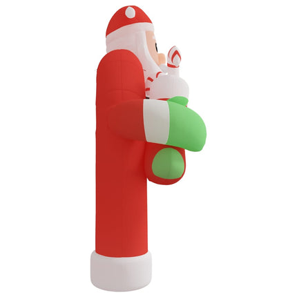 oppustelig juleport med LED'er 320 cm