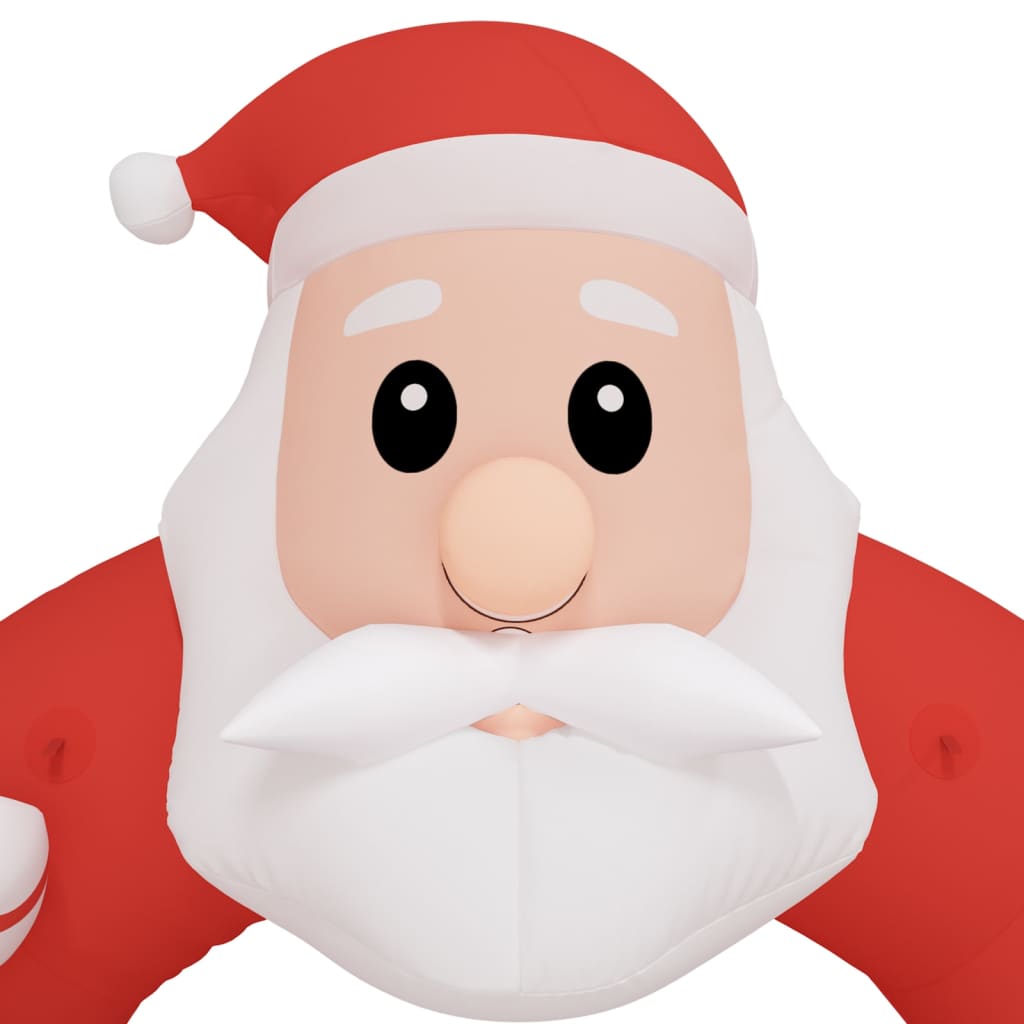 oppustelig juleport med LED'er 320 cm