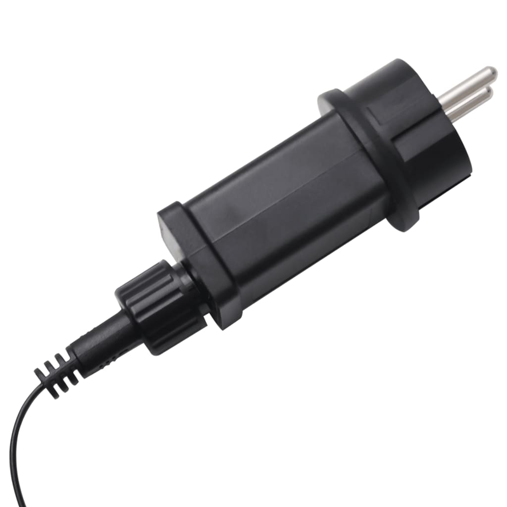 oppustelig dekoration julemand og rensdyr med LED'er 145 cm