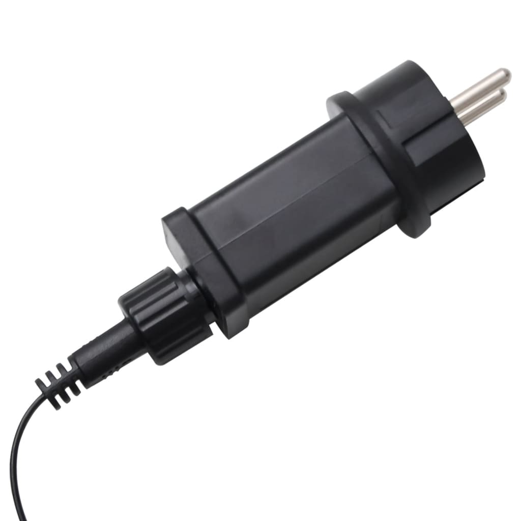 oppustelig dekoration julemand og rensdyr med LED'er 130 cm