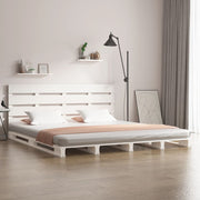 sengeramme uden madras 140x200 cm massivt fyrretræ hvid