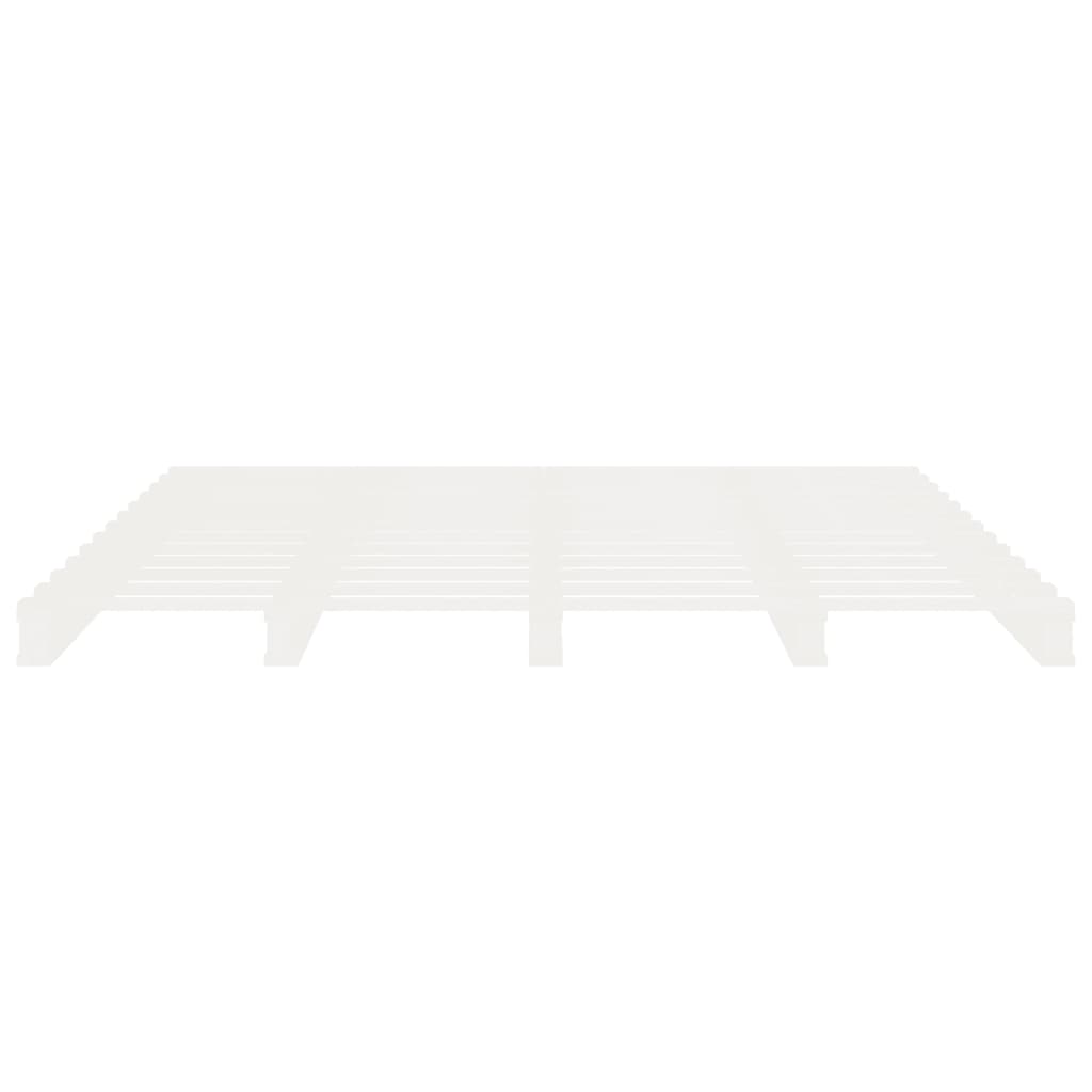 sengeramme uden madras 180x200 cm massivt fyrretræ hvid