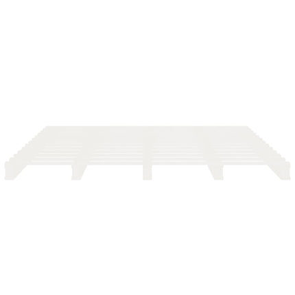 sengeramme uden madras 180x200 cm massivt fyrretræ hvid