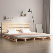 sengeramme uden madras 135x190 cm massivt fyrretræ hvid