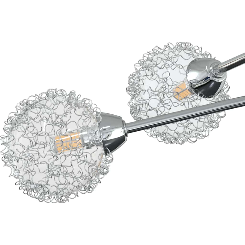 loftlampe med skærme i trådnet til 5 G9 LED-pærer