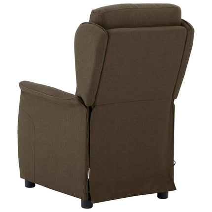 Massagestol med pude Brun 93.5 x 67.5 x 101.5 cm Stof