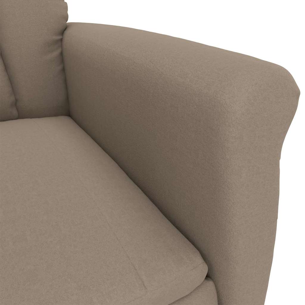 Recliner Stol Taupe Gråbrun 70.5 x 96.5 x 95 cm Polyester