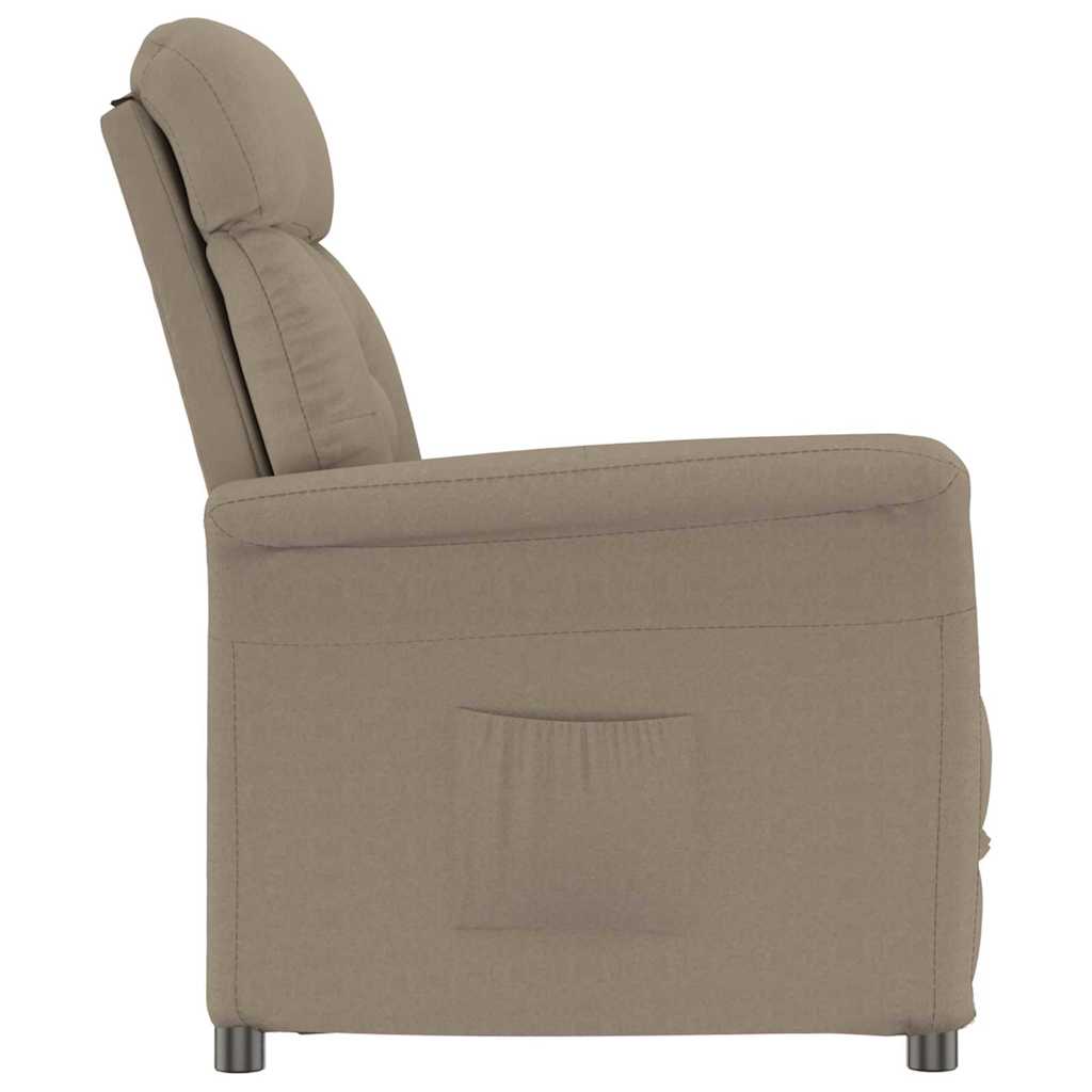Recliner Stol Taupe Gråbrun 70.5 x 96.5 x 95 cm Polyester