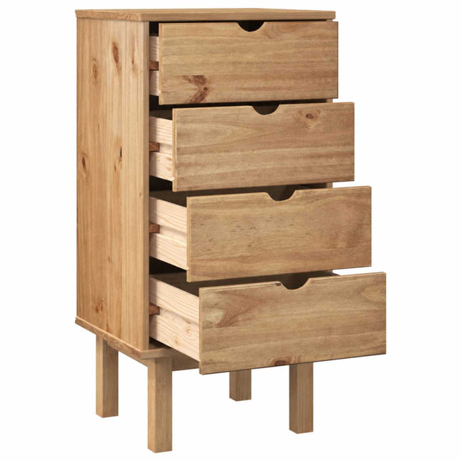 kommode OTTA 45x39x90 cm massivt fyrretræ