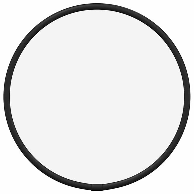 vægspejl Ø 20 cm rundt sort