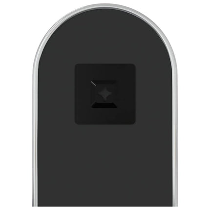 vægspejl 40x15 cm oval sølvfarvet