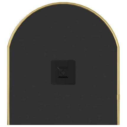 vægspejl 70x30 cm oval guldfarvet