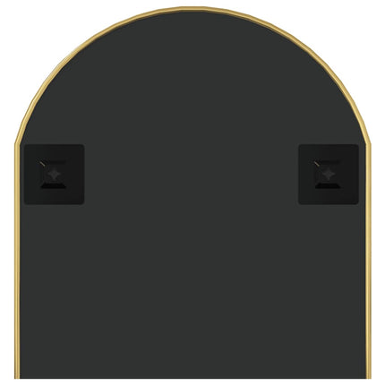 vægspejl 90x40 cm oval guldfarvet