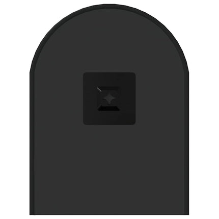 vægspejl 50x20 cm oval sort