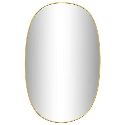 vægspejl 70x45 cm guldfarvet