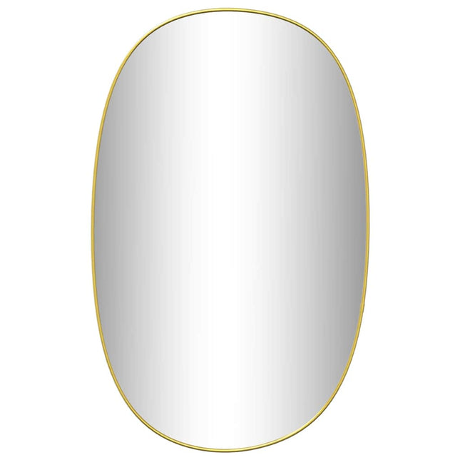 vægspejl 70x45 cm guldfarvet