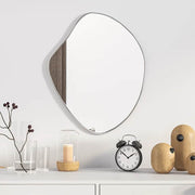 vægspejl 50x40 cm sølvfarvet