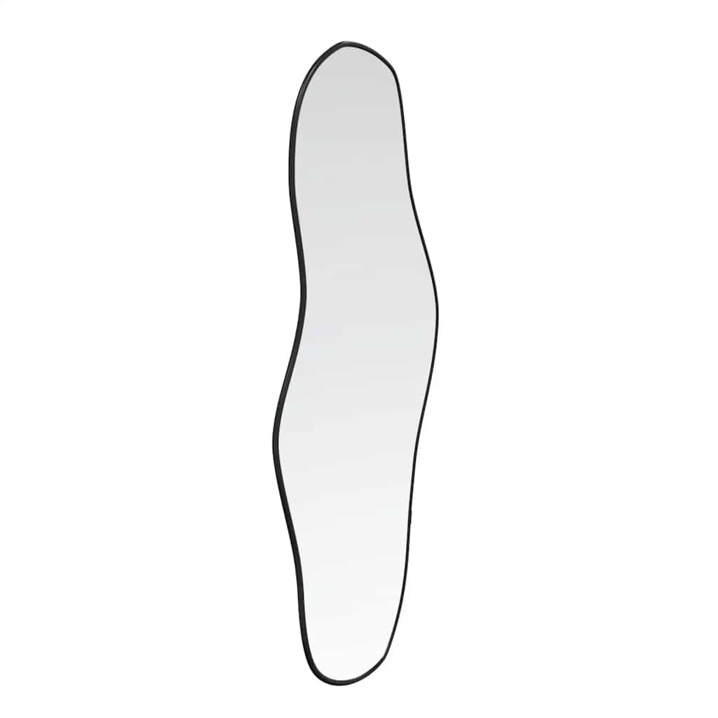 vægspejl 100x45 cm sort